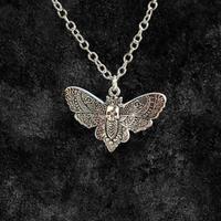 Collana Gotica Farfalla e Teschio Dark Unisex