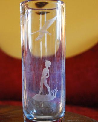 VASO IN CRISTALLO SVEDESE ORREFORS BAMBINO OCA