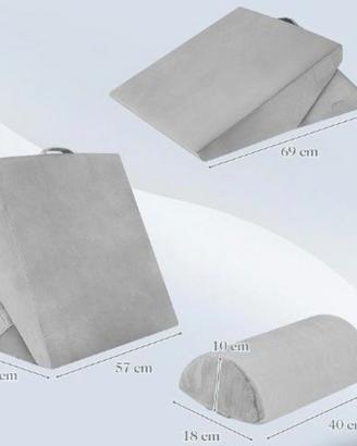 set cuscino a cuneo per letto