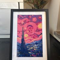 Quadro diamond painting - Notte stellata Van Gogh