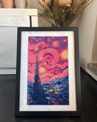 Quadro diamond painting - Notte stellata Van Gogh