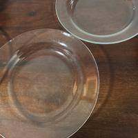 Set piatti fondi in vetro trasparente Diam 22cm