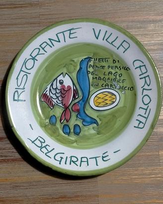 Piatto buon ricordo Villa Carlotta 1991