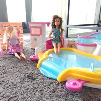 Barbie forno pista di pattinaggio e passeggino 