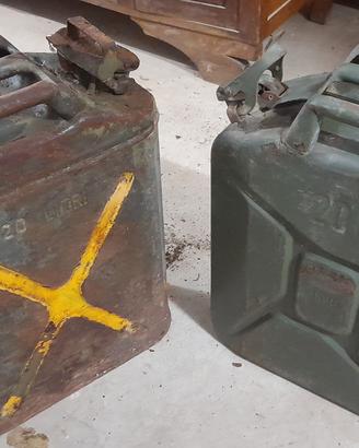 Taniche in metallo Jerrycans