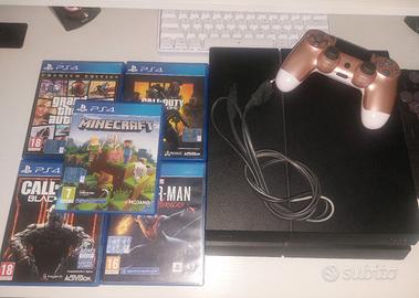 PS4 + Controller Rose Gold + 5 Giochi