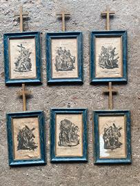 Stampe Via Crucis completa 1800