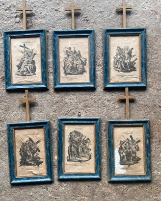 Stampe Via Crucis completa 1800