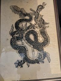 dipinto cinese di carta di riso 