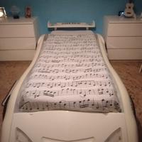 Letto singolo a forma di macchina