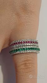 verette 2 anelli in oro 18kt 