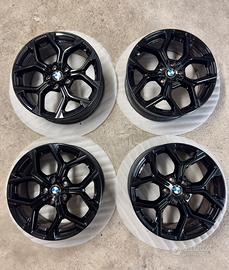 4 Cerchi 18" BMW X1 F48 LCI Originali Nero Lucido