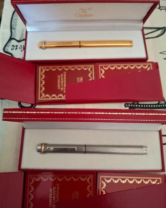 Cartier penna stilografica a sfera box documenti