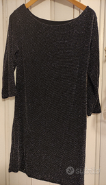 Vestito nero brillante
