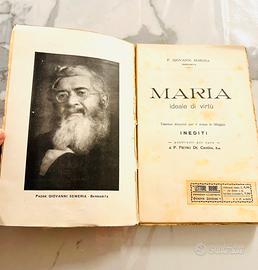 Libro raro 1934 - Maria Ideale di Virtu’ -Semeria