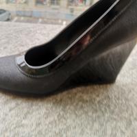 Scarpe nere con zeppa 1 Classe Alviero Martini