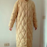 Piumino lungo giallo chiaro