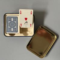 Carte da gioco Modiano con custodia in latta blu