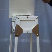 colonna legno con carillon 