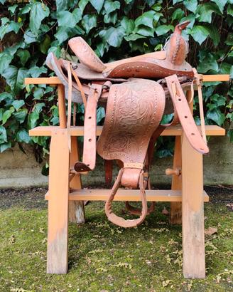 Sella Monta Americana cuoio chiaro