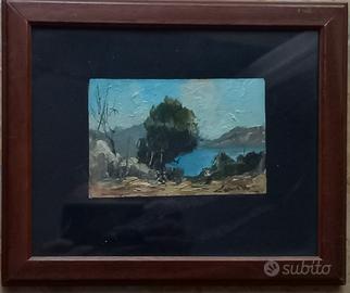 Quadro ad olio del XX sec. Paesaggio