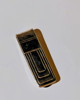 Fermacravatta, fermasoldi in argento 925 