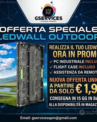 Ledwall a partire da 1,99 al giorno