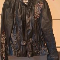 giubbotto da donna in pelle da motociclista 