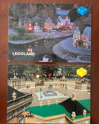Coppia di cartoline Lego Legoland Billund 2000