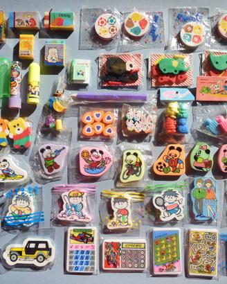 🐸 Gommine cancellare Vintage anni 80 NUOVE PULITE
