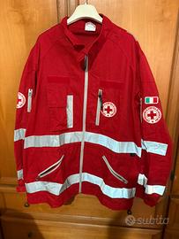 Sahariana e pantalone Croce Rossa.