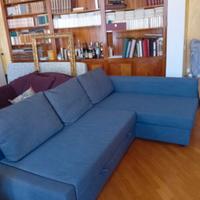 Divano letto 3 posti grigio scuro