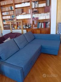 Divano letto 3 posti grigio scuro