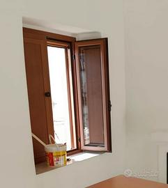 finestra alluminio verniciato legno 80*110 