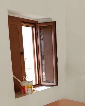 finestra alluminio verniciato legno 80*110 