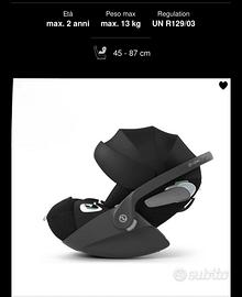 Seggiolino Cloud T 2023 con ISOFIX base T