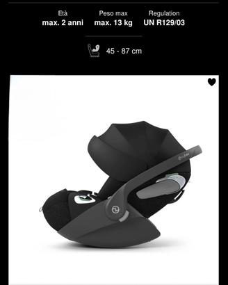 Seggiolino Cloud T 2023 con ISOFIX base T