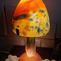 Coppia lampada pasta di vetro liberty art deco'