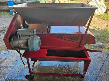 sgrappolatrice diraspatrice uva elettrica inox 