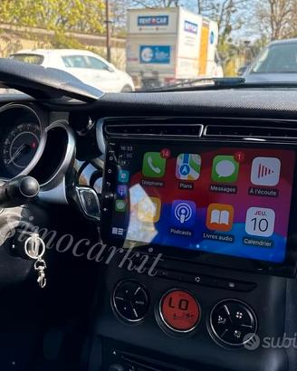 Car Tablet CarPlay Android Auto Per Citroen C3 DS3