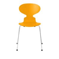 SEDIA FRITZ HANSEN 3101 CROMO GIALLO ARNE JACOBSEN