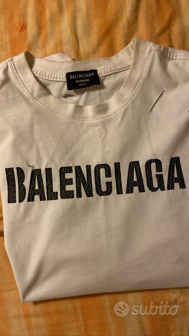 Balenciaga on sale maglia bianca