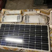 PANNELLO SOLARE, LAMPADE. PER PICCOLI IMPIANTI