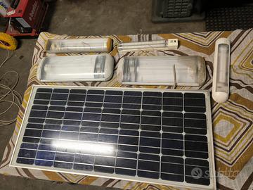 PANNELLO SOLARE, LAMPADE. PER PICCOLI IMPIANTI