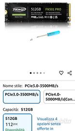 SSD M.2 2280 512 GB Nuova