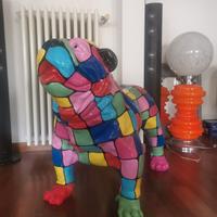 Statua Bulldog in resina