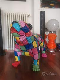 Statua Bulldog in resina