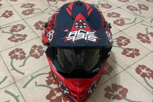 Casco Motocross Acerbis + Maschera just1 -