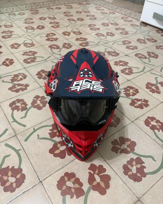Casco Motocross Acerbis + Maschera just1 -