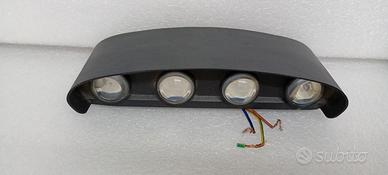 5 LAMPADE DA PARETE PER ESTERNO LED DOPPIO FASCIO